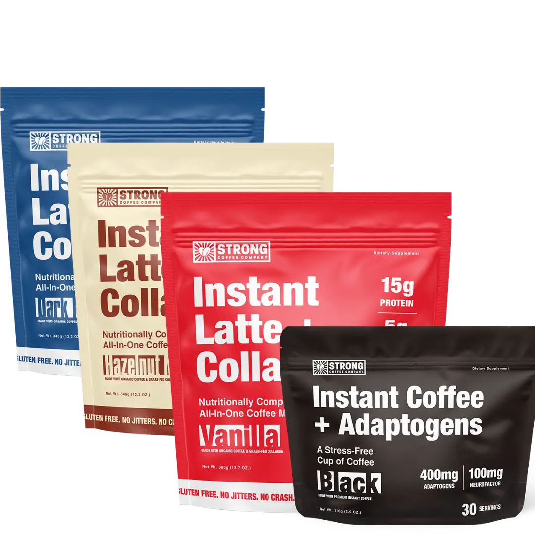 Collagen Latte Complete Bundle - All Flavors + BLACK