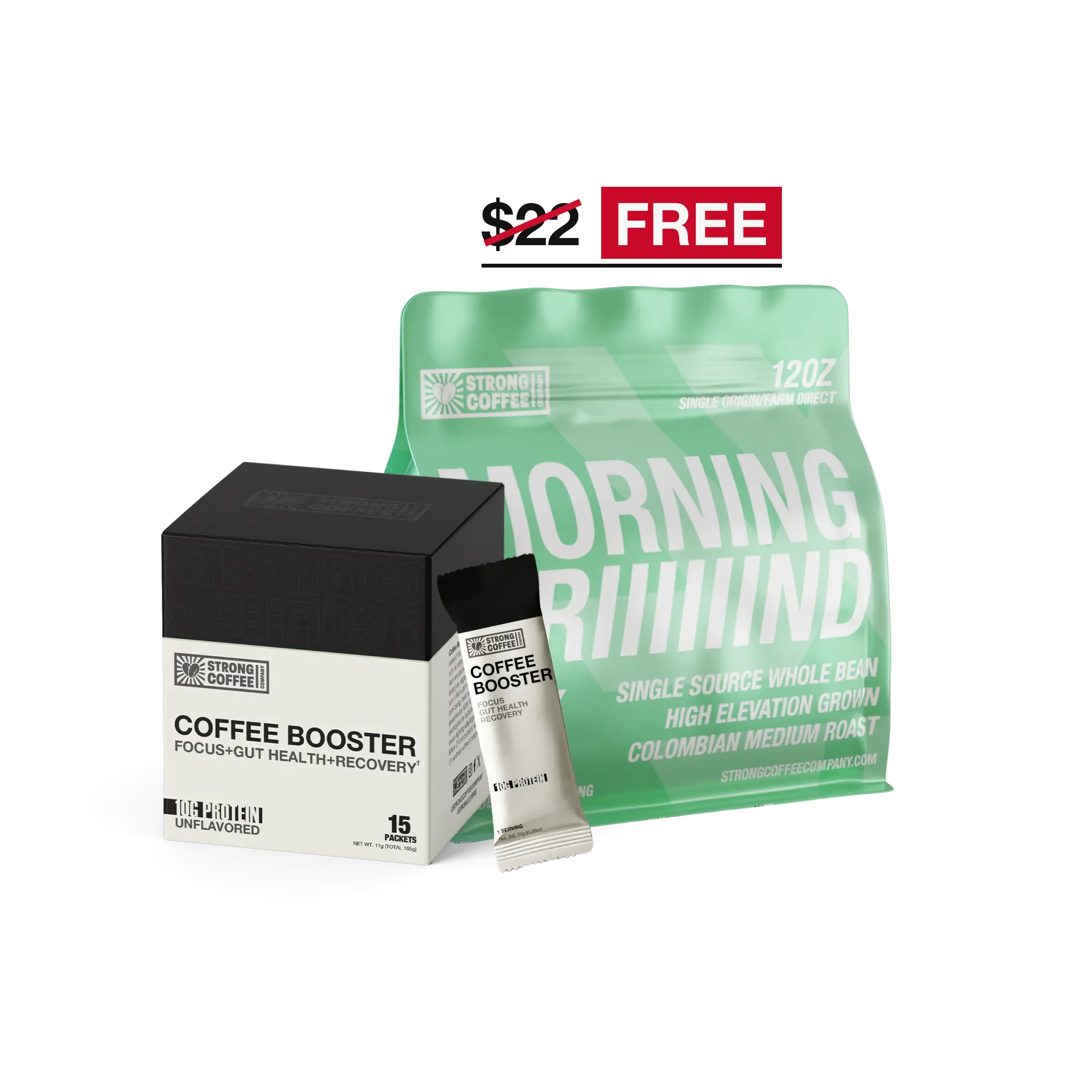 Collagen Coffee Booster + Medium Roast Beans