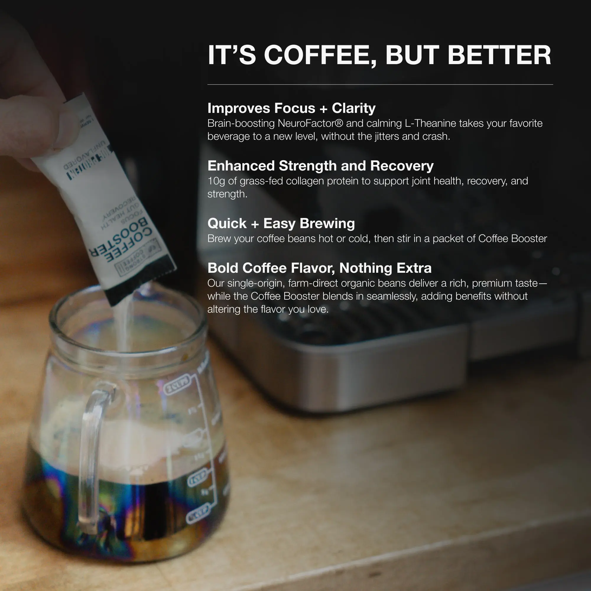 Collagen Coffee Booster + Espresso Beans - Image 2