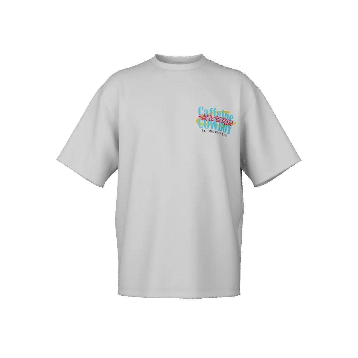 Caffeine Cowboy - White Shirt