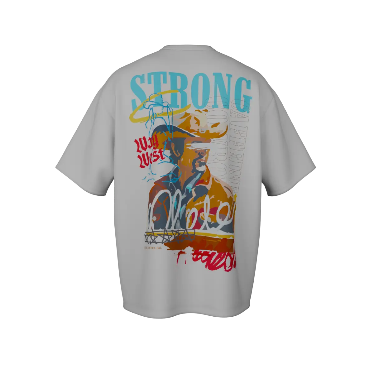 Caffeine Cowboy - White Shirt - Image 2