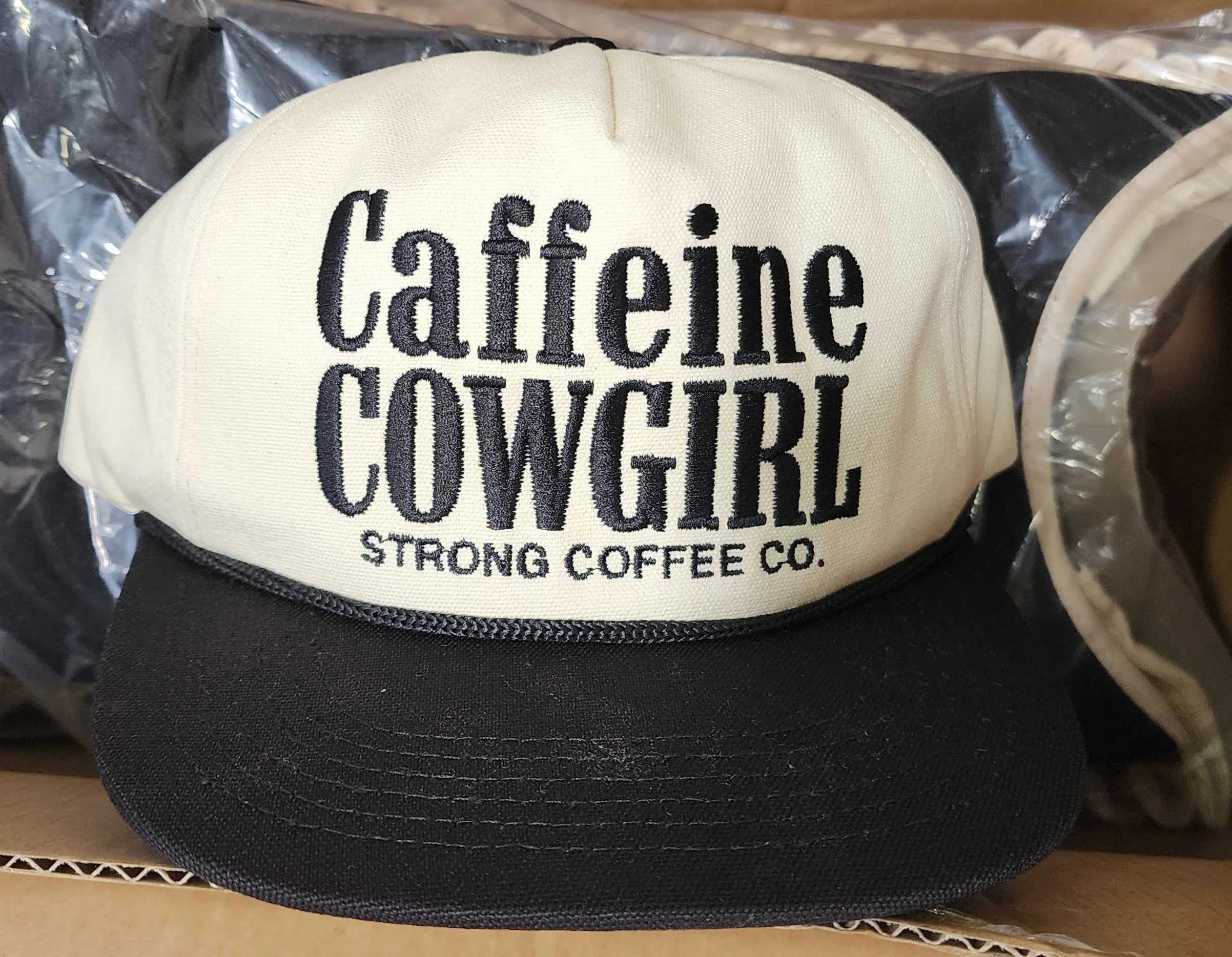 Caffeine Cowgirl-Black and White