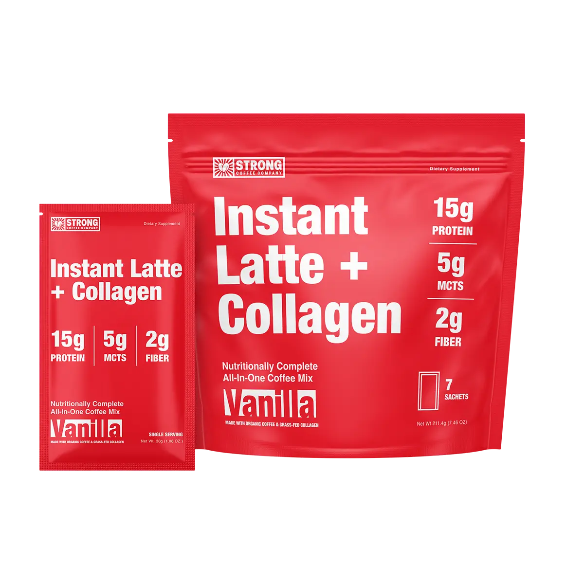 Collagen Latte Vanilla Travel Packs