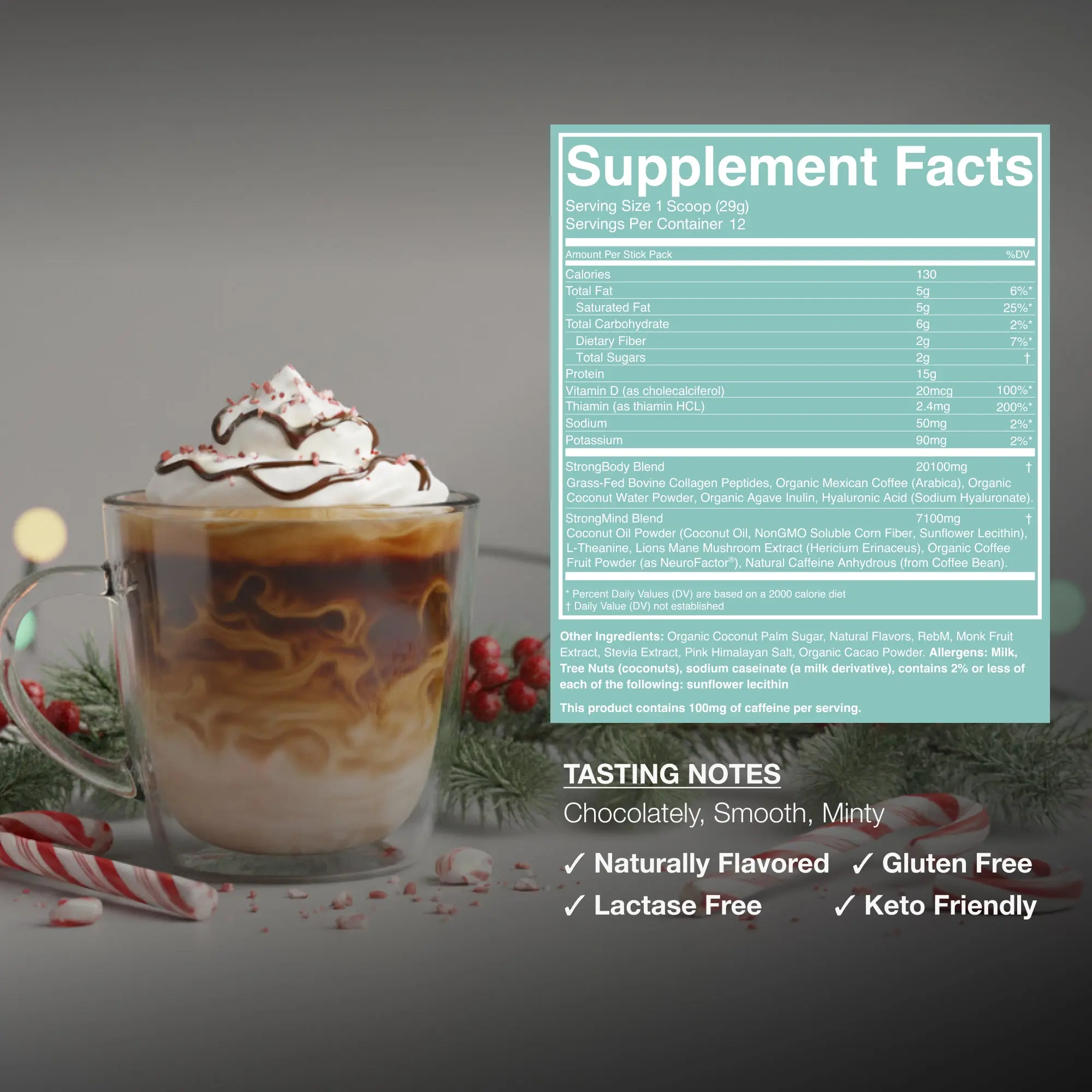 Collagen Latte Peppermint Mocha - Image 4