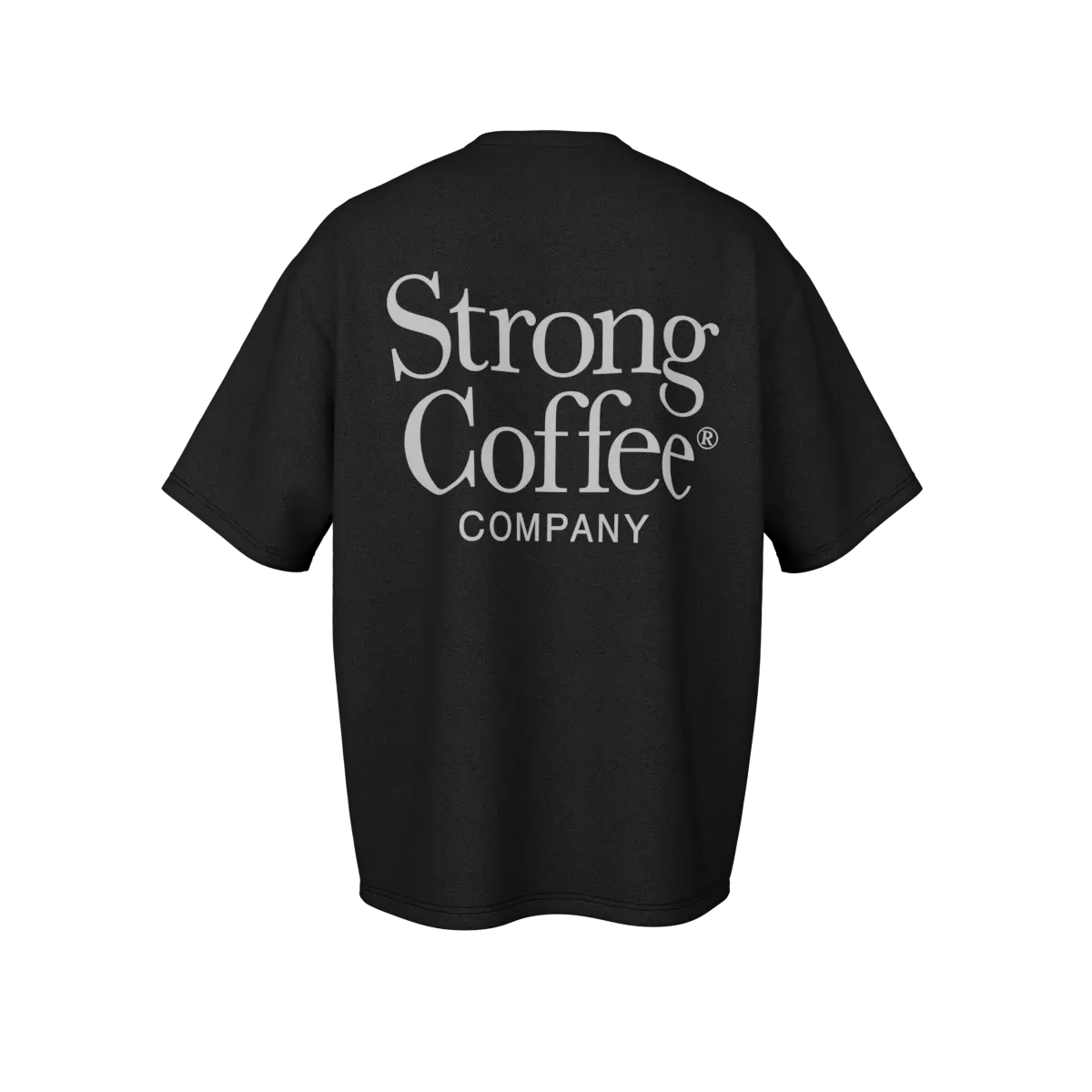 STRONG Coffee Apparel - Classic Logo Oversized Tee Black - Image 3