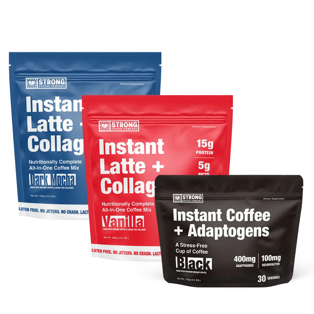 Collagen Latte Legacy Bundle - Lattes & Black | STRONG Coffee